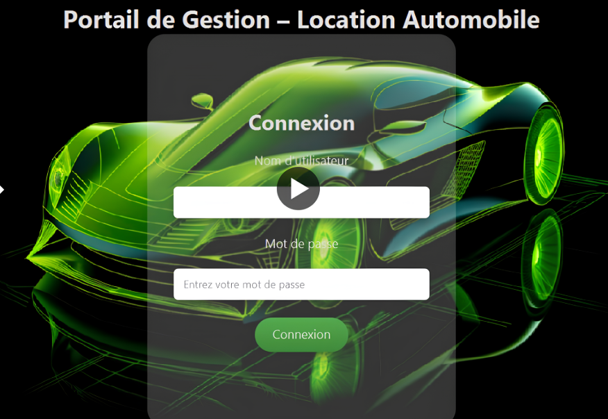 Application de Gestion de Location de Voitures